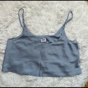 Cotton on satin crop tops